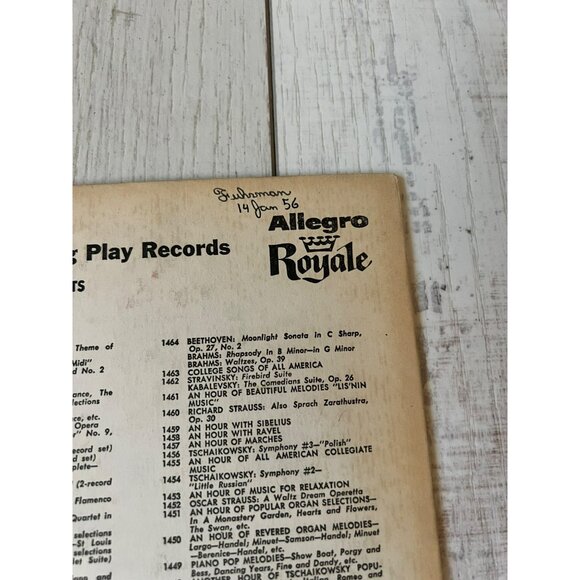 Jaye P. Morgan Sings Vinyl Record 12" 33-1/3 RPM Allegro Royale 1604 Vintage - Picture 4 of 7